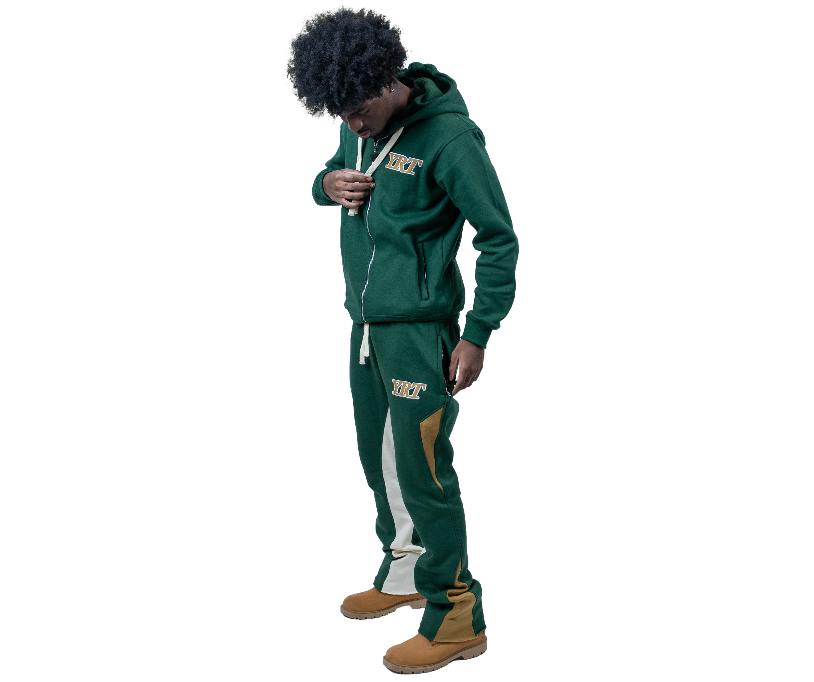 MEN'S GREEN YRT CARD'S YOU ARE DEALT SWEATSUIT